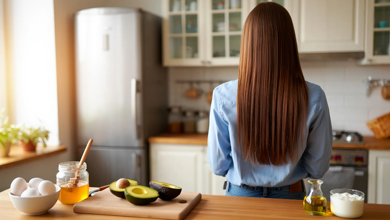 mascara capilar caseira