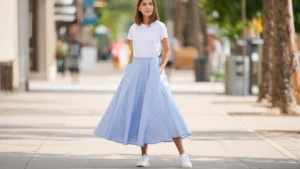 Look com Saia Evasê