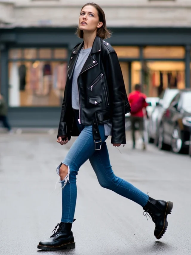 Jaquetas de couro outono