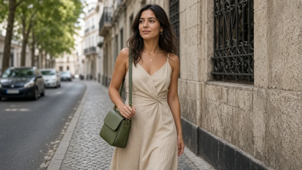 looks com bolsa verde